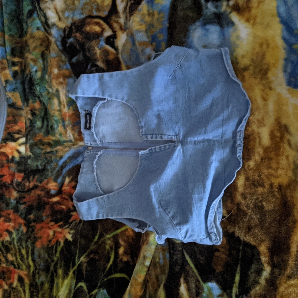 PLT denim top